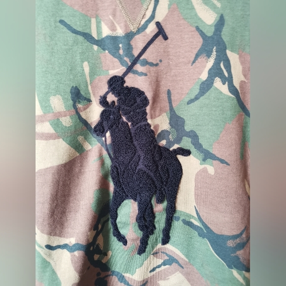 Big Pony Polo Ralph Lauren Camo Sweatshirt Size XXL - Picture 4 of 13